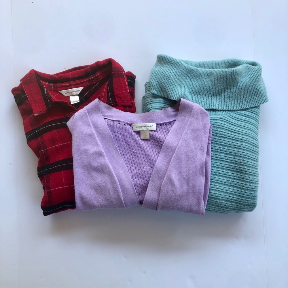 Set of three Christopher & Banks tops